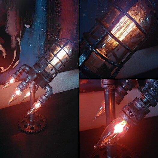 🔥LAST DAY 49% OFF🔥🚀Steampunk Rocket Lamp